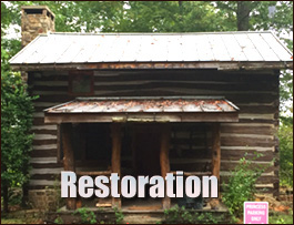 Historic Log Cabin Restoration  Swansboro, North Carolina